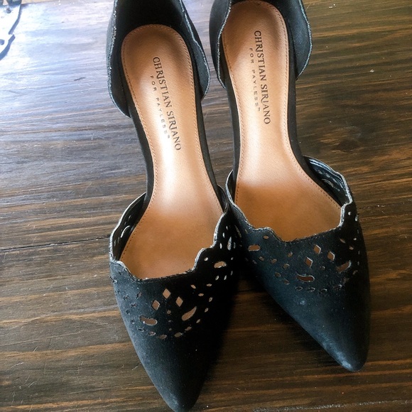 Christian Siriano Real Leather And Suede Heels 🐆 - Picture 2 of 10